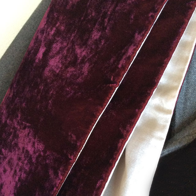 silk and velvet stole DjangoAtour