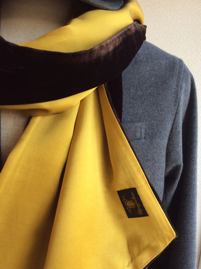 silk and velvet stole DjangoAtour