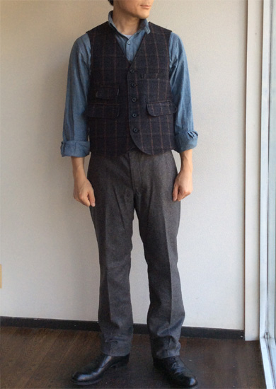 4 Pocket Pants,Gray Flannel Workers K&TH