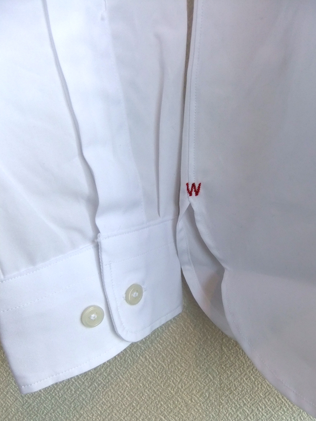 Widespread Collar Shirt White Broadcloth