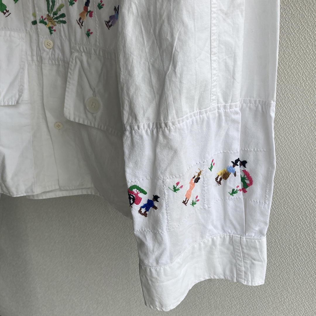 redad madagascar embroidery wide shirt