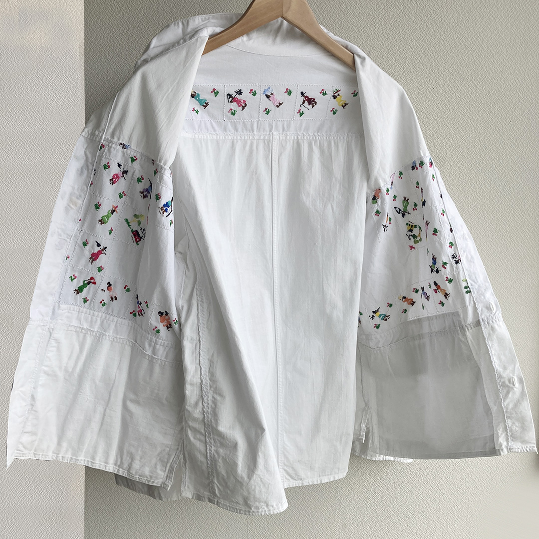 redad madagascar embroidery wide shirt