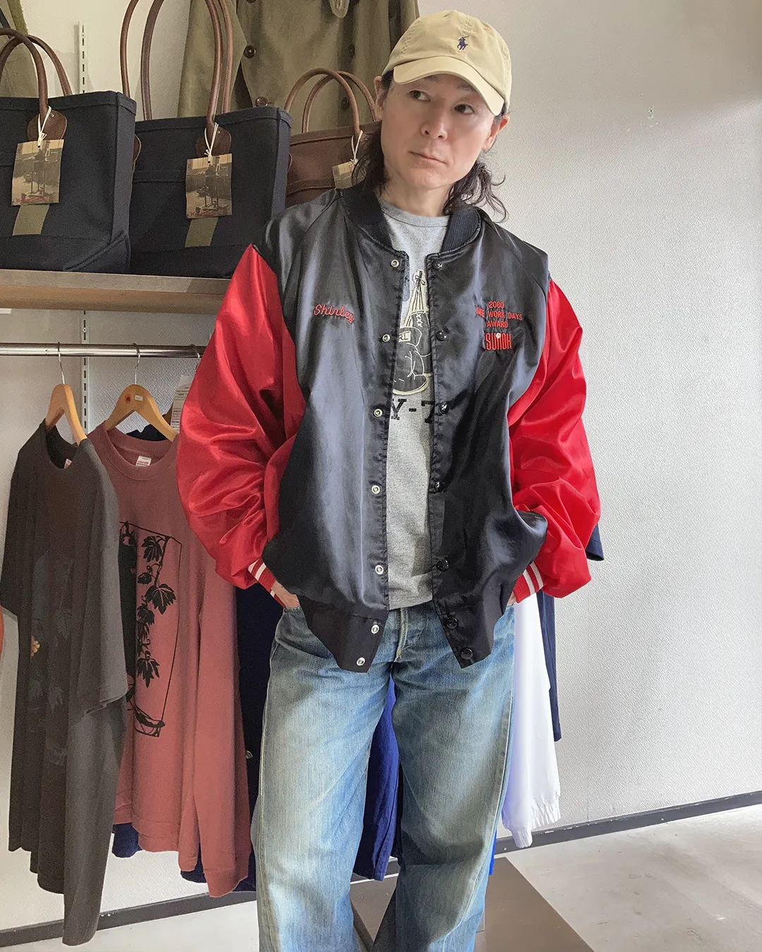redadナイロンワイドジャケット
