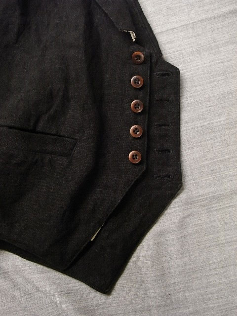 victorians linen waistcoat