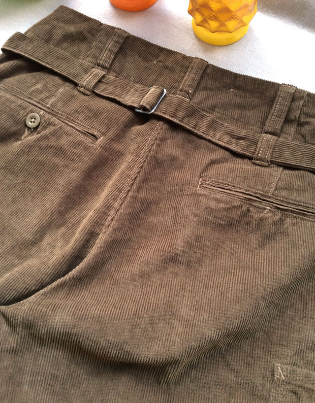 french farmers pants 硫化brown