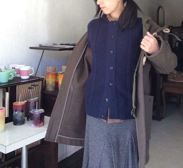 ダッフルコート オリーブ DUFFLE COAT OLIVE／TATAMIZE - マメチコ 