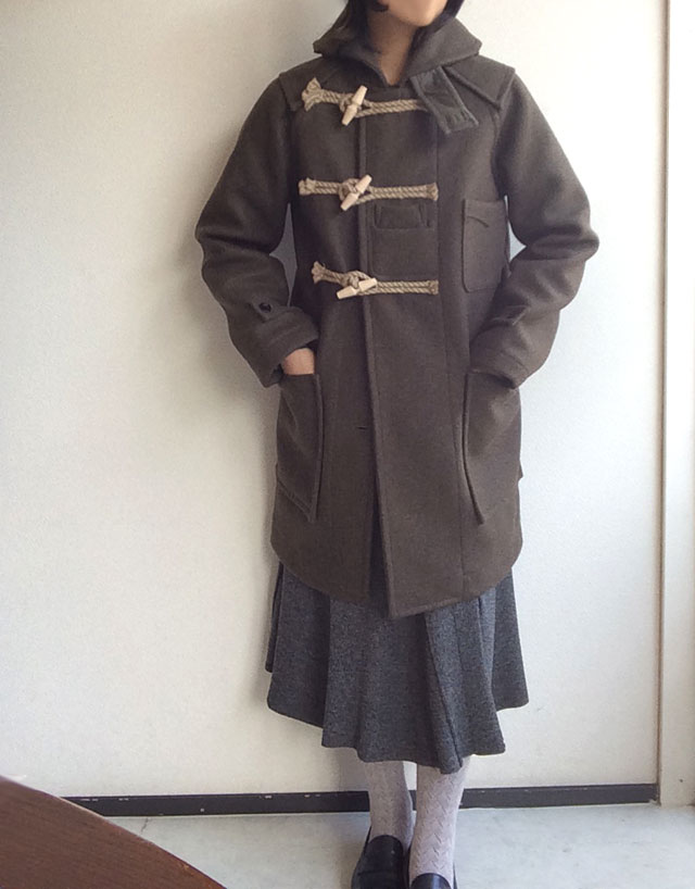 ダッフルコート オリーブ DUFFLE COAT OLIVE／TATAMIZE - マメチコ