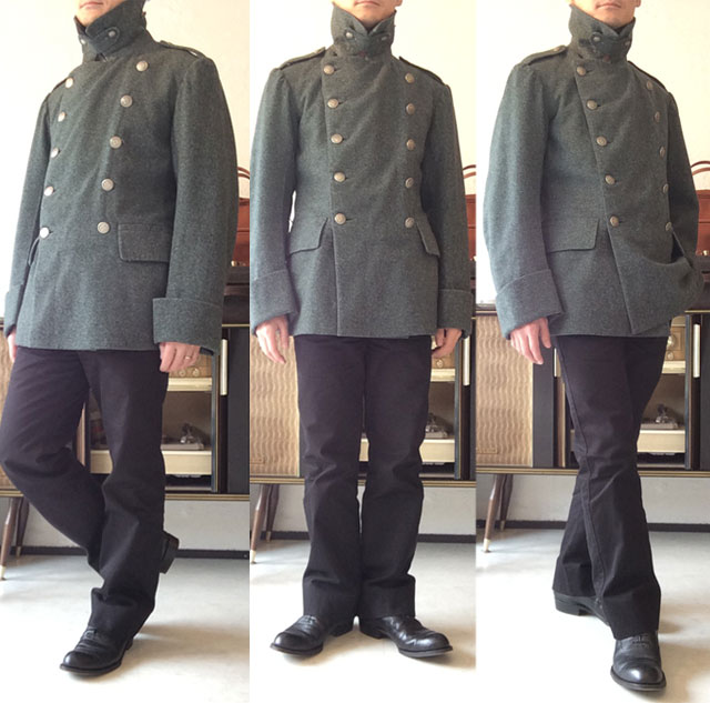 Swedish Military Officer's Coat Greenish Gray