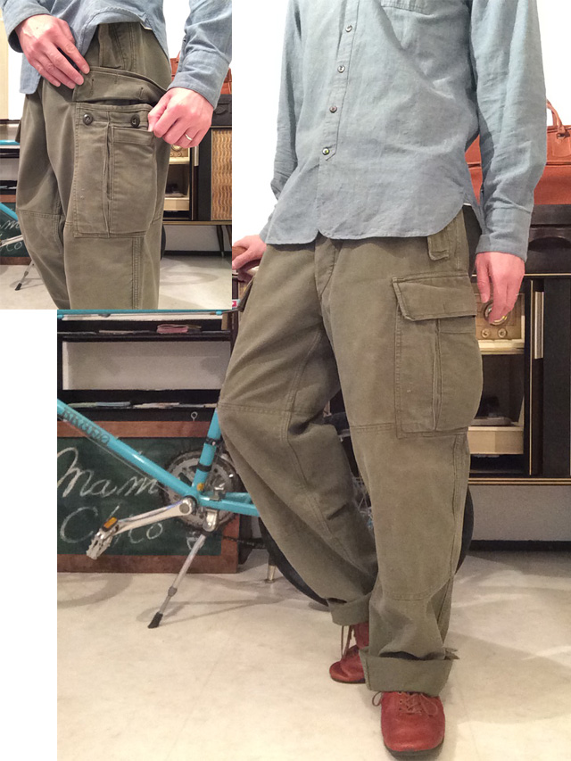 1960's German Military Moleskin Pants Khaki - マメチコ Fashion and 