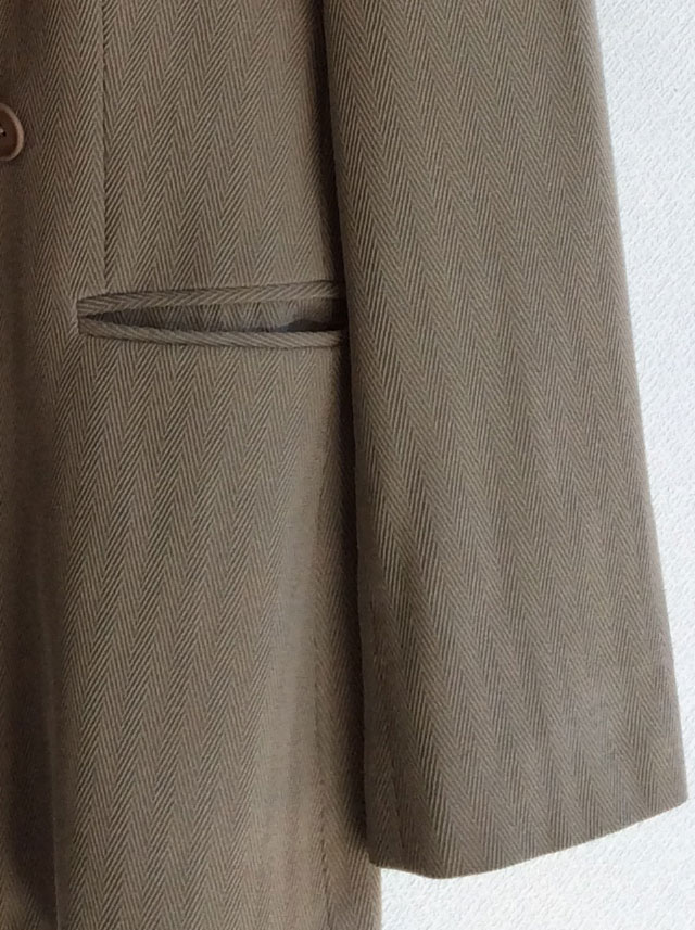 1970's Italian Wool Tailored Jacket Light Grey
