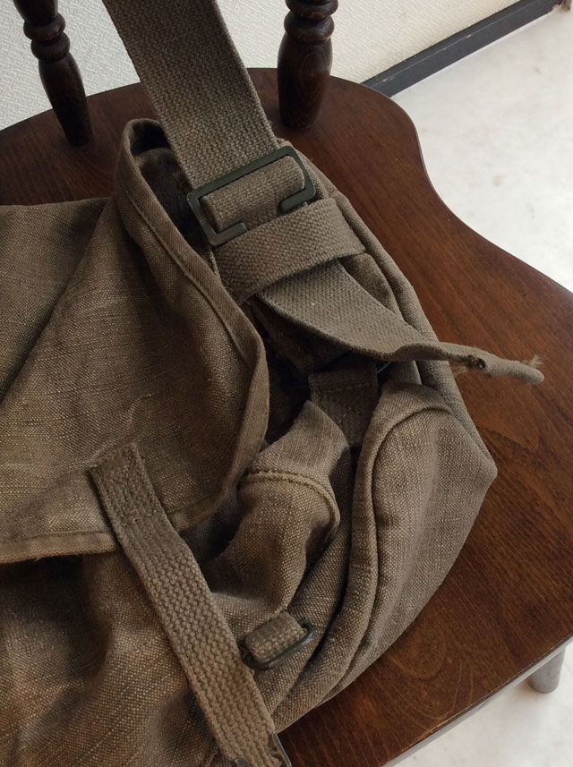 1960's French Military Shoulder Bag（1960年代フランス軍キャンバス 