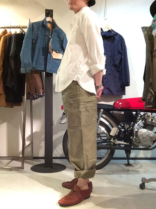 M65 Trousers Mod, Reversed Sateen OD／Workers - マメチコ Fashion