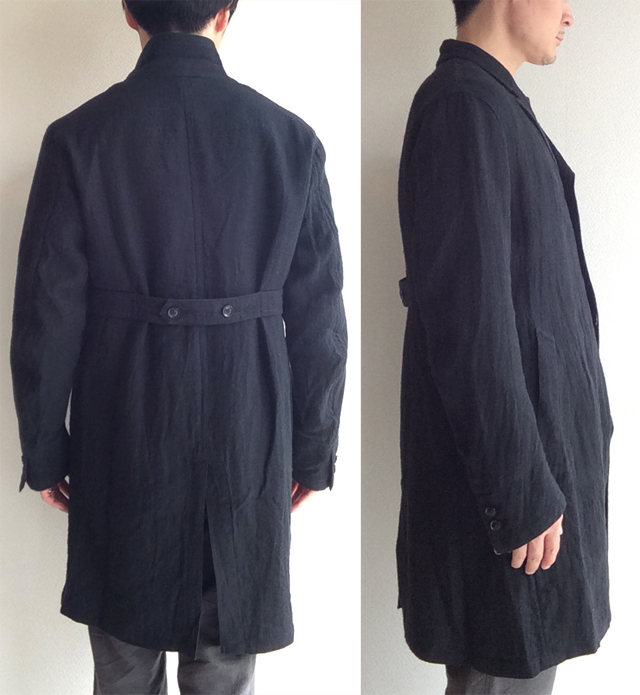 anotherline linen coat frenchblue
