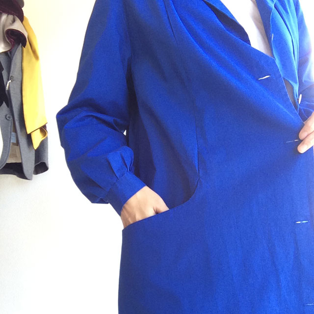 French Work Coat  Blue