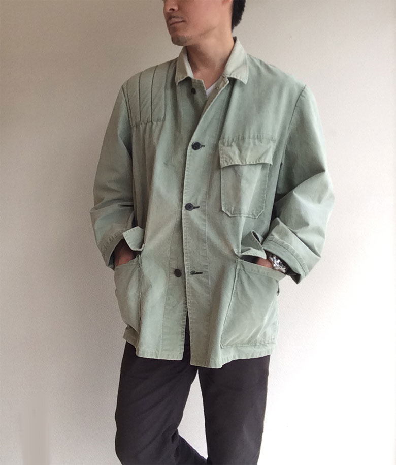 1960～1970年代 フランス ハンティングジャケット 1960-1970's French Dameged Canvas Hunting  Jacket - マメチコ Fashion and Vintage 通販