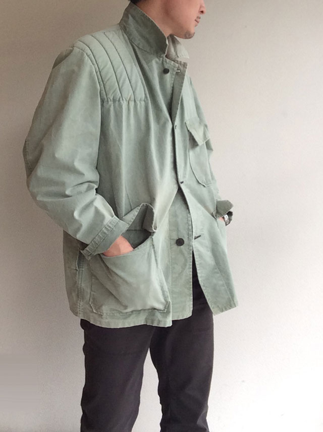 1960～1970年代 フランス ハンティングジャケット 1960-1970's French Dameged Canvas Hunting  Jacket - マメチコ Fashion and Vintage 通販