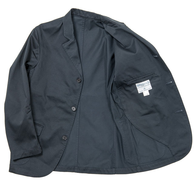 ラウンジジャケット ネイビーチノ Lounge Jacket Navy Chino／Workers 