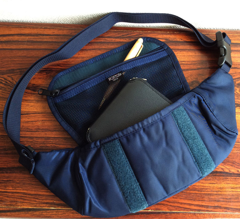 Travellers Funny Bag Navy／KAPTAIN SUNSHINE Made by PORTER 