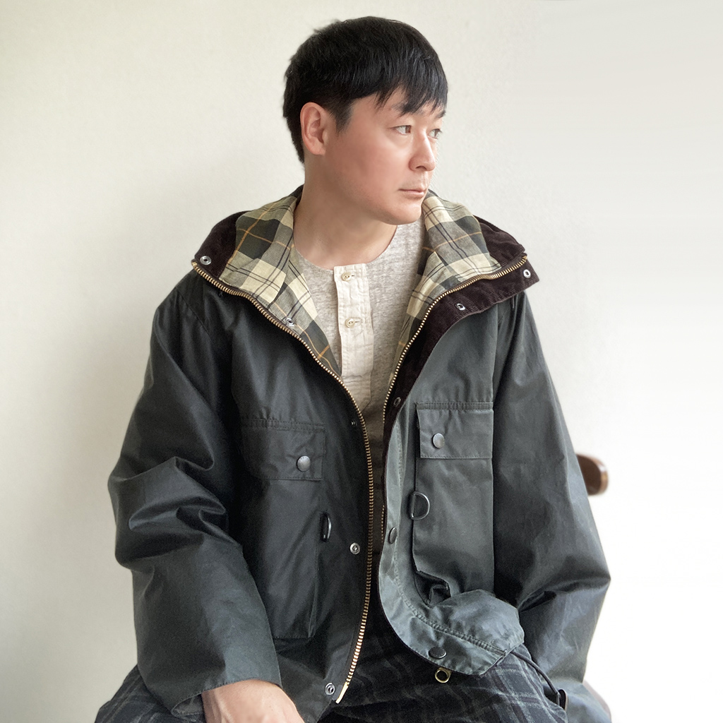 2019年冬モデル】Field Short Hoody Jacket Made by Barbour SageGreen 