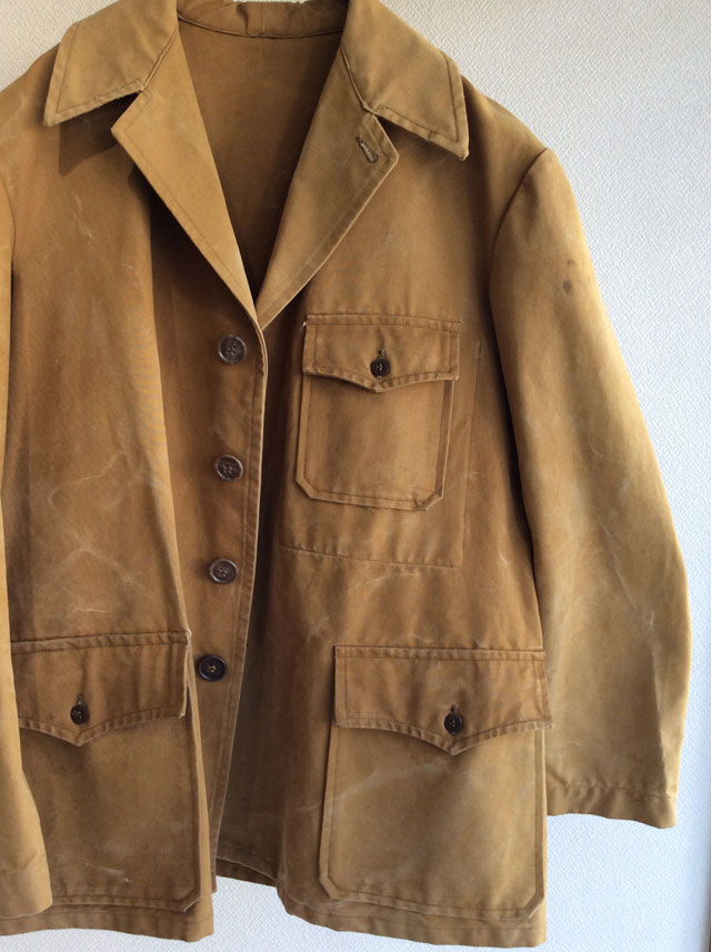 1940-1950's French Brown Duck Hunting Jacket Camel - マメチコ