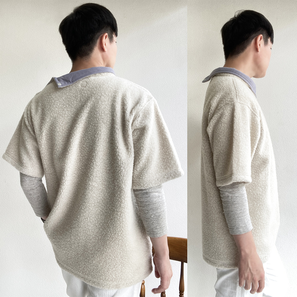 Cashmere Fleece P/O Tee LIGHT BEIGE カシミアフリースプルオーバーT