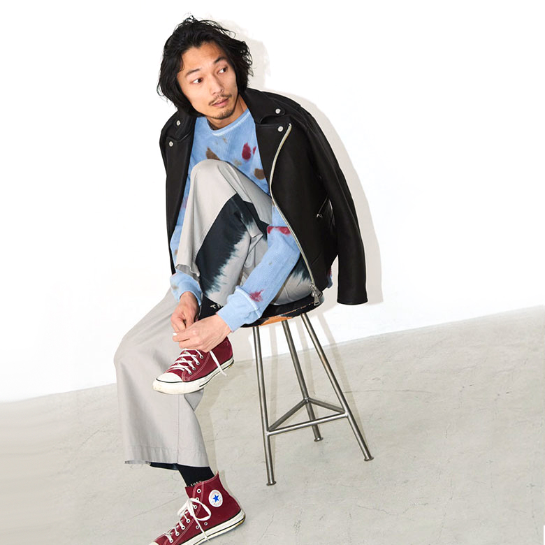 WIDE ROCKER PANTS FADE BEIGE STRANGETRIP