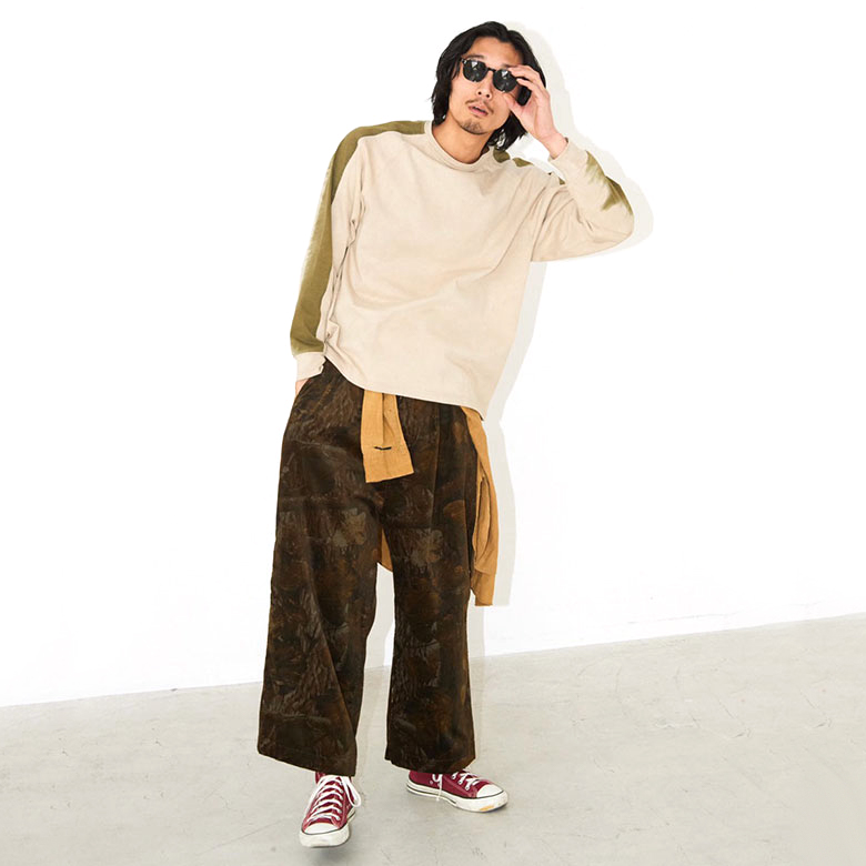 WIDE ROCKER PANTS REAL TREE STRANGETRIP