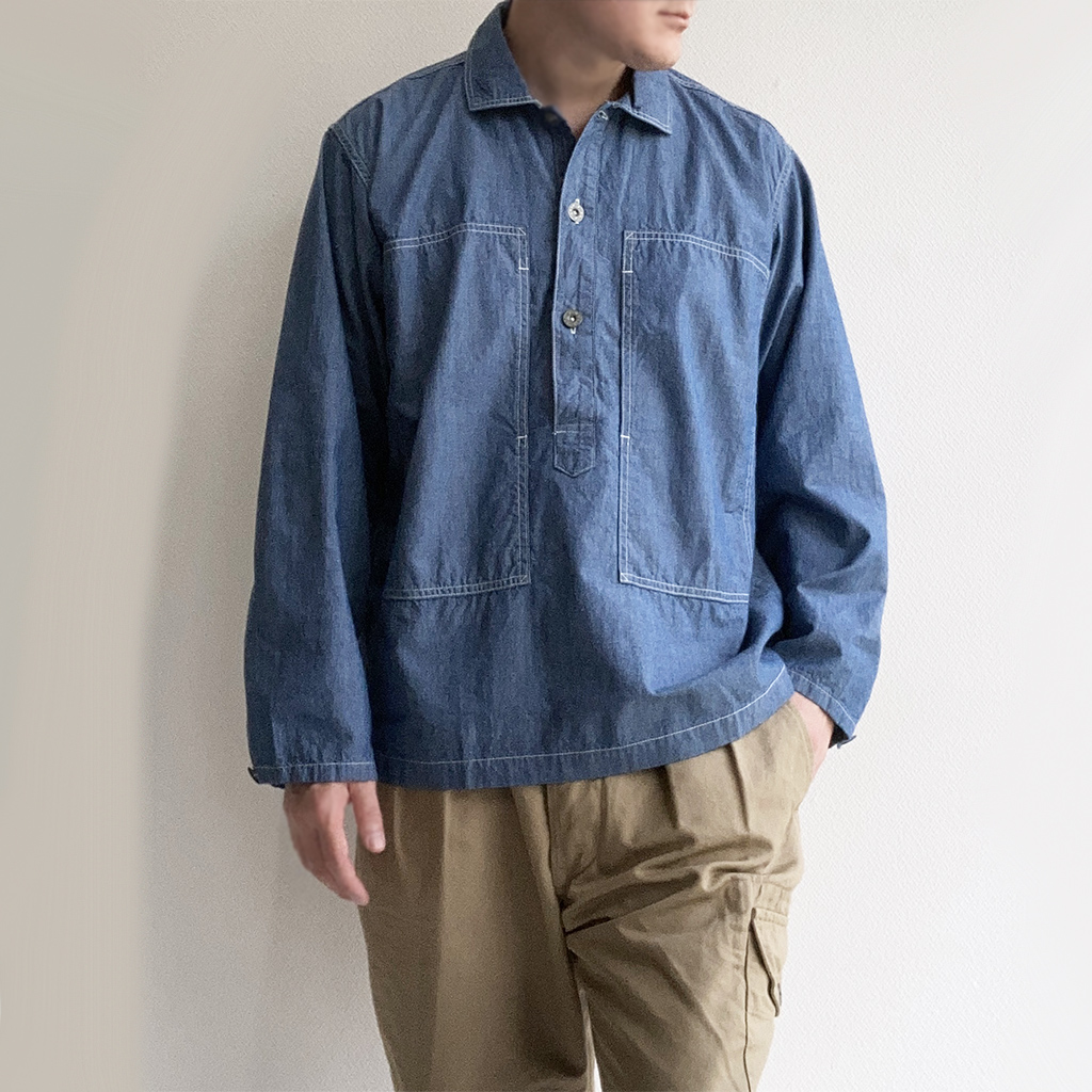 品番BHS22S014[blurhms] Chambray Pullover Shirt