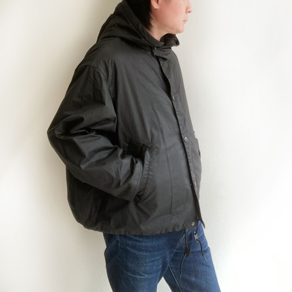 Big Transporter Hoody Jacket Black／made by BARBOUR × KAPTAIN 
