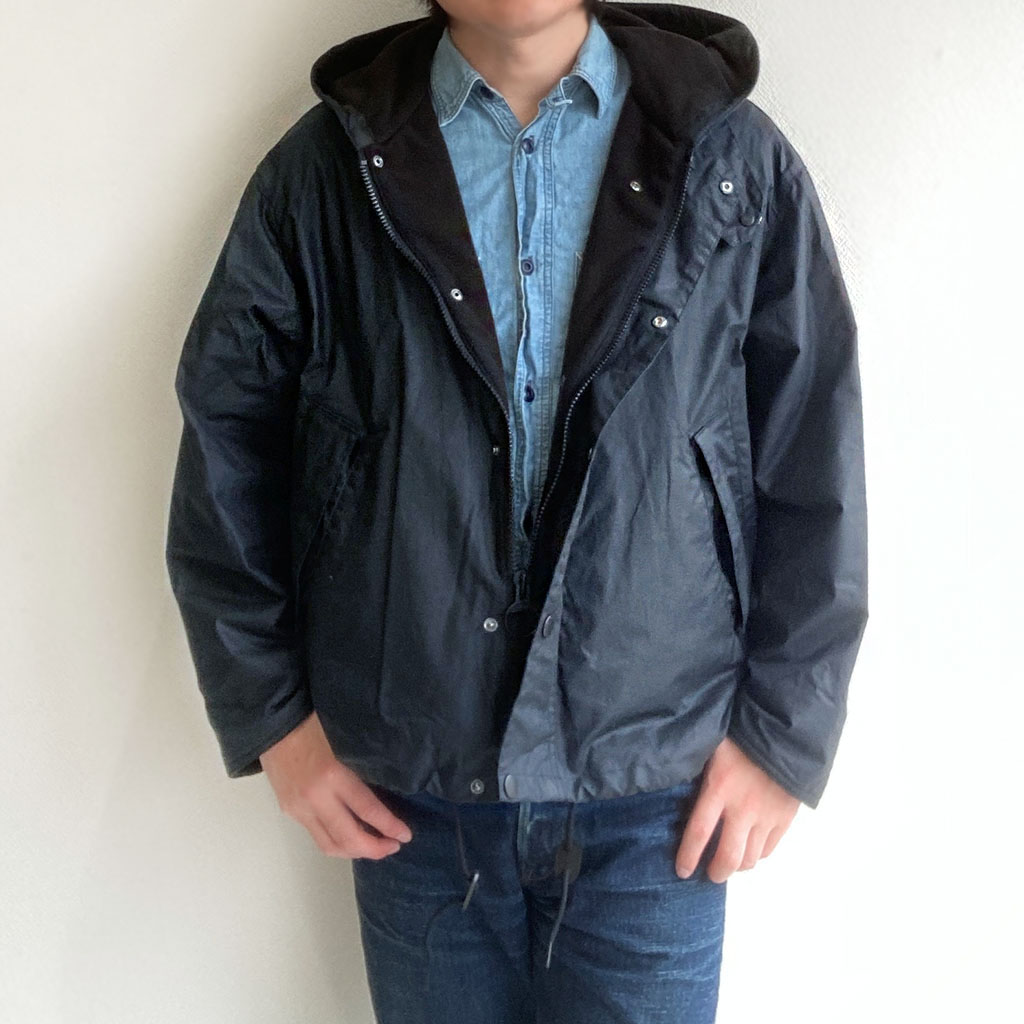 Big Transporter Hoody Jacket Navy／made by BARBOUR × KAPTAIN 
