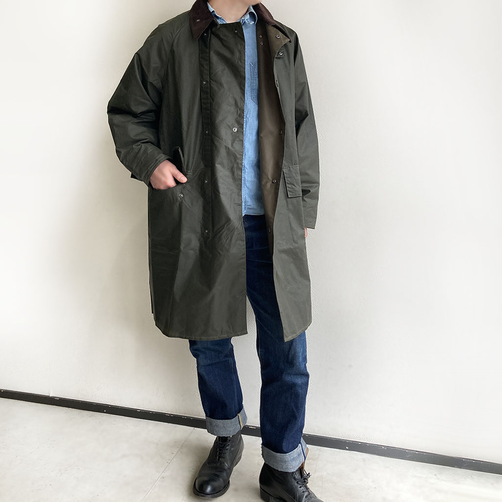 3/4 Coat OLIVE（THREE-QUARTER COAT）／made by BARBOUR × KAPTAIN SUNSHINE  マメチコ Fashion and Vintage 通販