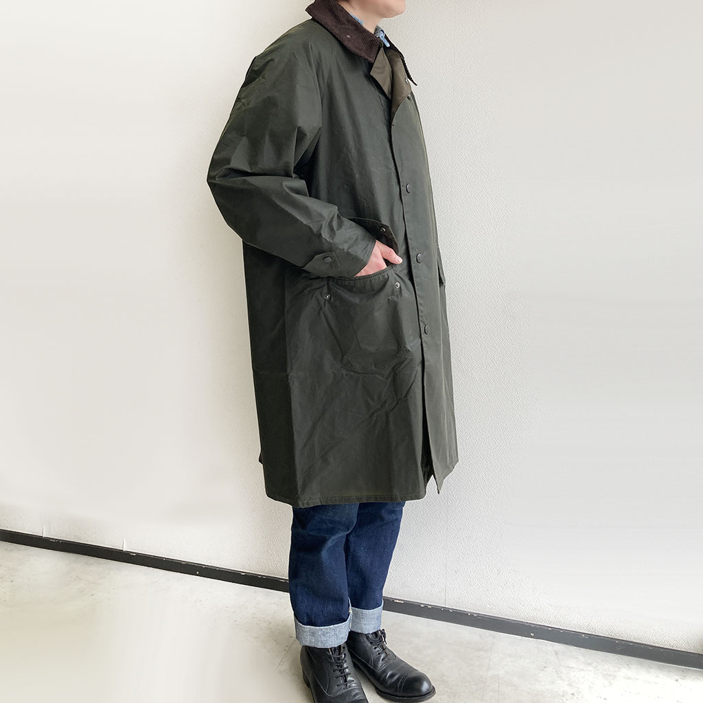 【35％OFF】3/4 Coat OLIVE（THREE-QUARTER COAT）38サイズ／made by BARBOUR × KAPTAIN  SUNSHINE - マメチコ Fashion and Vintage 通販