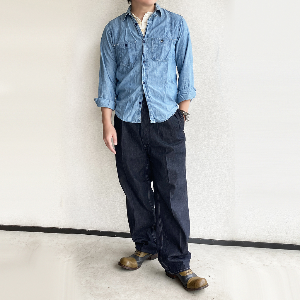 Gurkha Trousers OLDER INDIGO／KAPTAIN SUNSHINE - マメチコ Fashion 