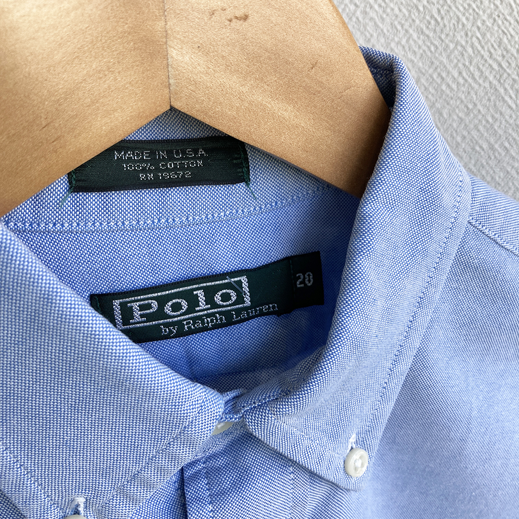 1980-1990's Oxford Button-down Shirt by POLO RALPH LAUREN Made in