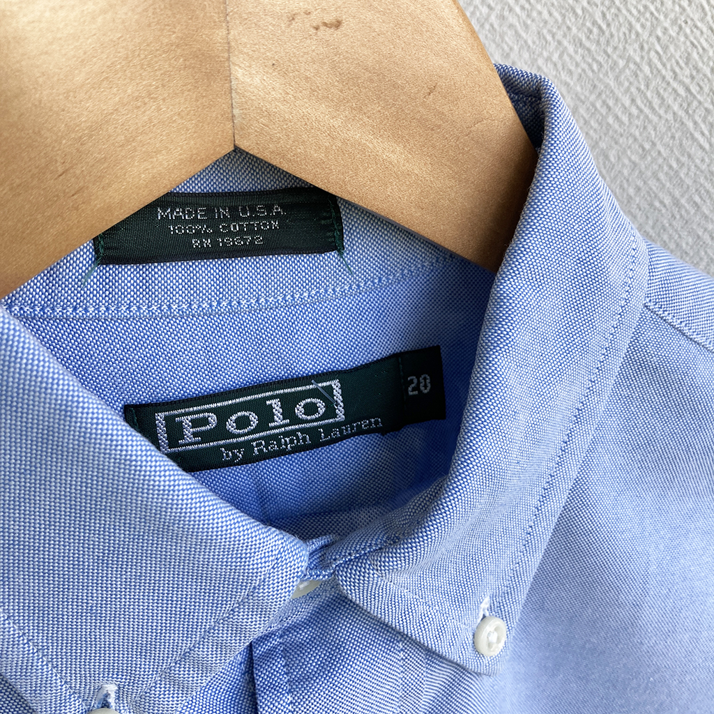 1980-1990's Oxford Button-down Shirt by POLO RALPH LAUREN Made in 