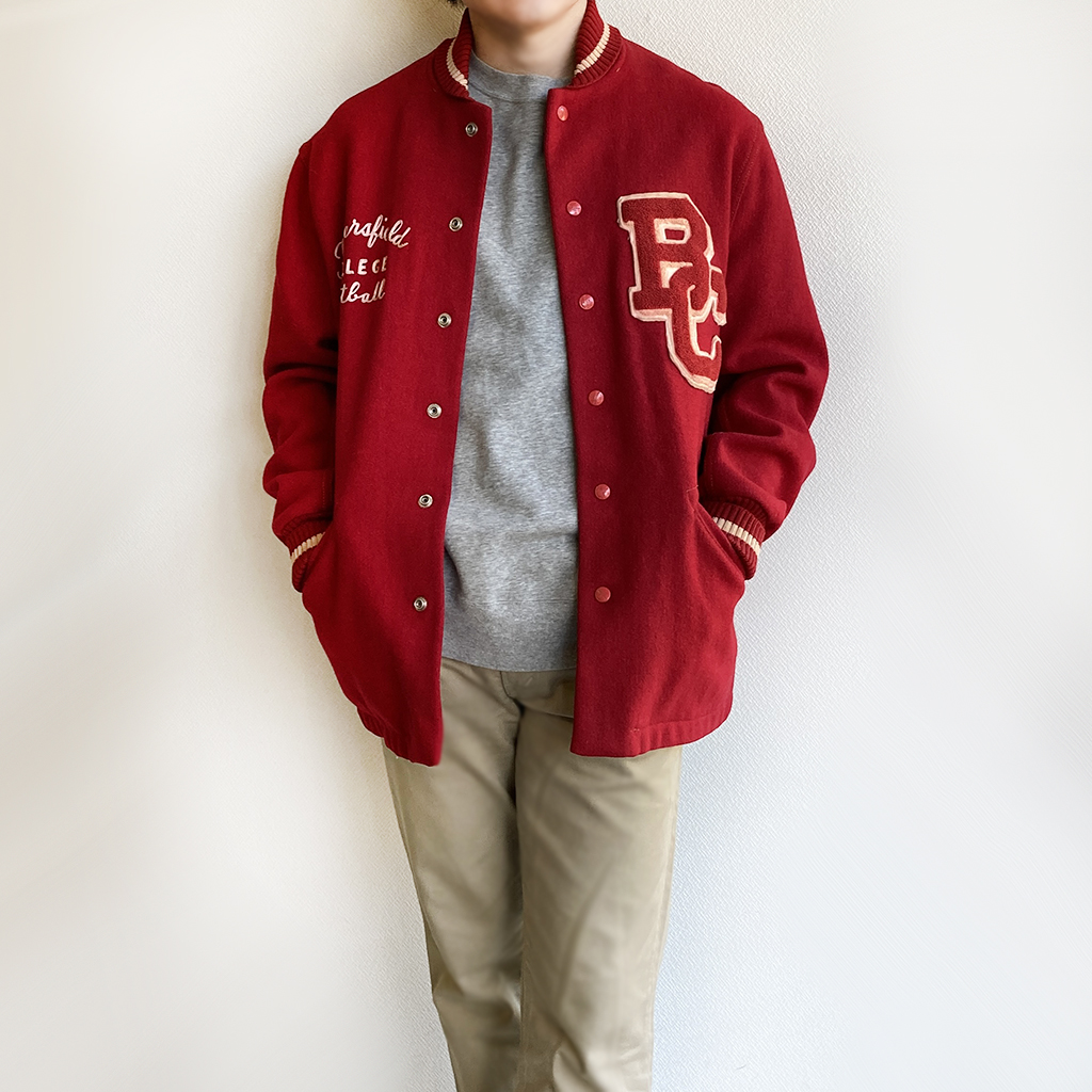 50~60s ヴァーシティ HOLT'S Varsity Jacket #+stage01.getbooks