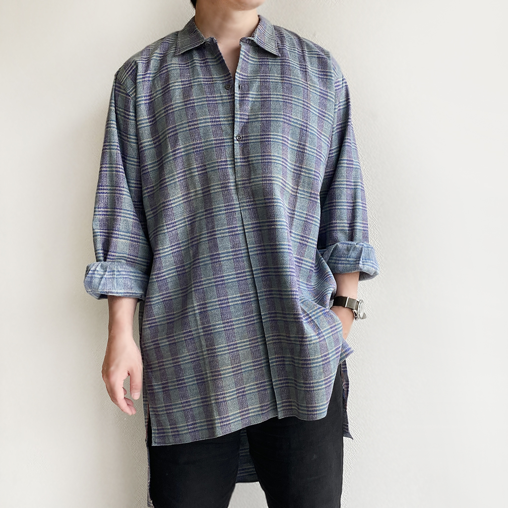 1950-1960's French Work Shirt フランスのワークシャツ グランパ