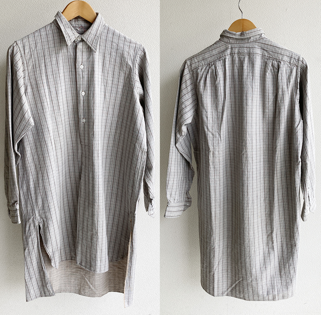 1950-1960's French Work Shirt フランスのワークシャツ グランパ 