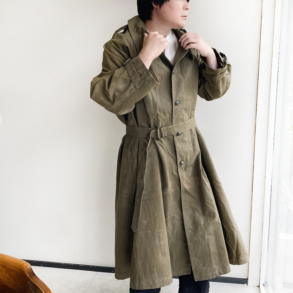 1950's Dead Stock French Military Motorcycle Coat 1950年代フランス ...