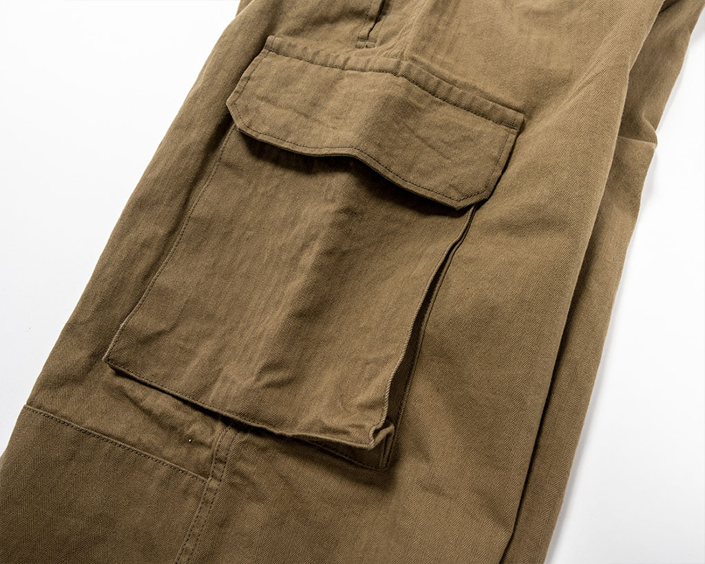 2021AW French Cargo Pants, OD Kersey／Workers - マメチコ Fashion 