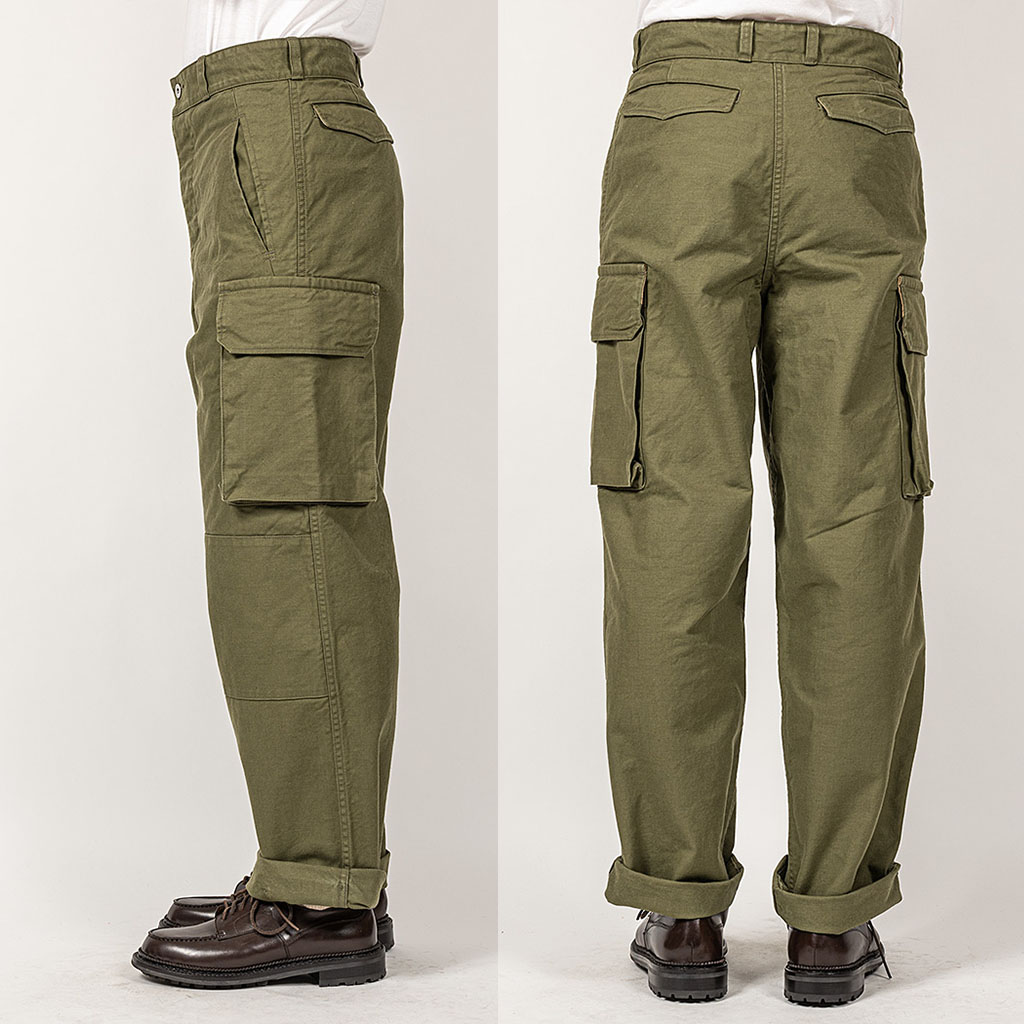 2021AW French Cargo Pants, OD Kersey／Workers - マメチコ Fashion 