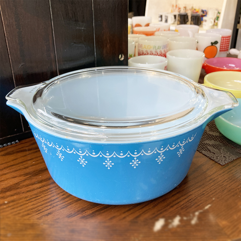 オンライン限定商品 Old Pyrex スノーフレーク 2点セット