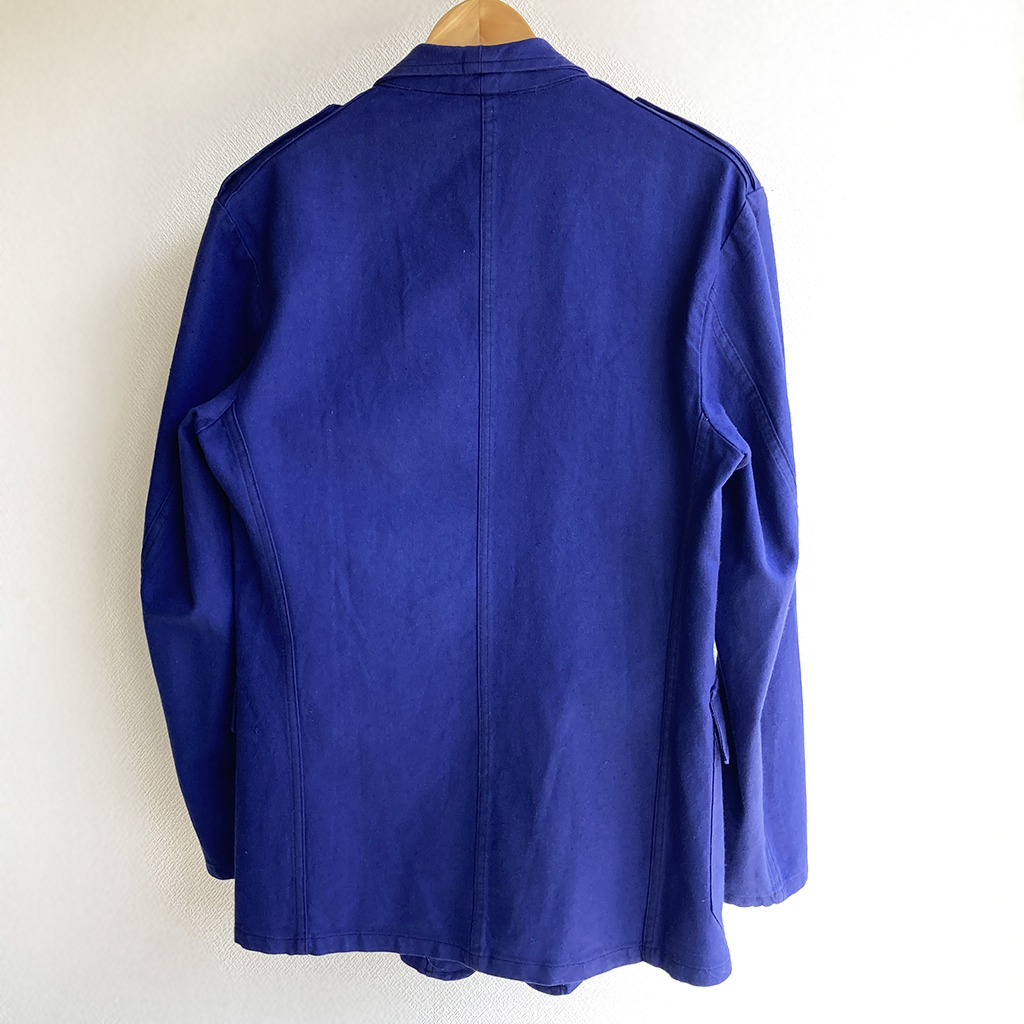 1960年代フランス消防士のジャケット【1】　1960's Dead Stock French Fireman Tailored Type  Jacket Blue - マメチコ Fashion and Vintage 通販