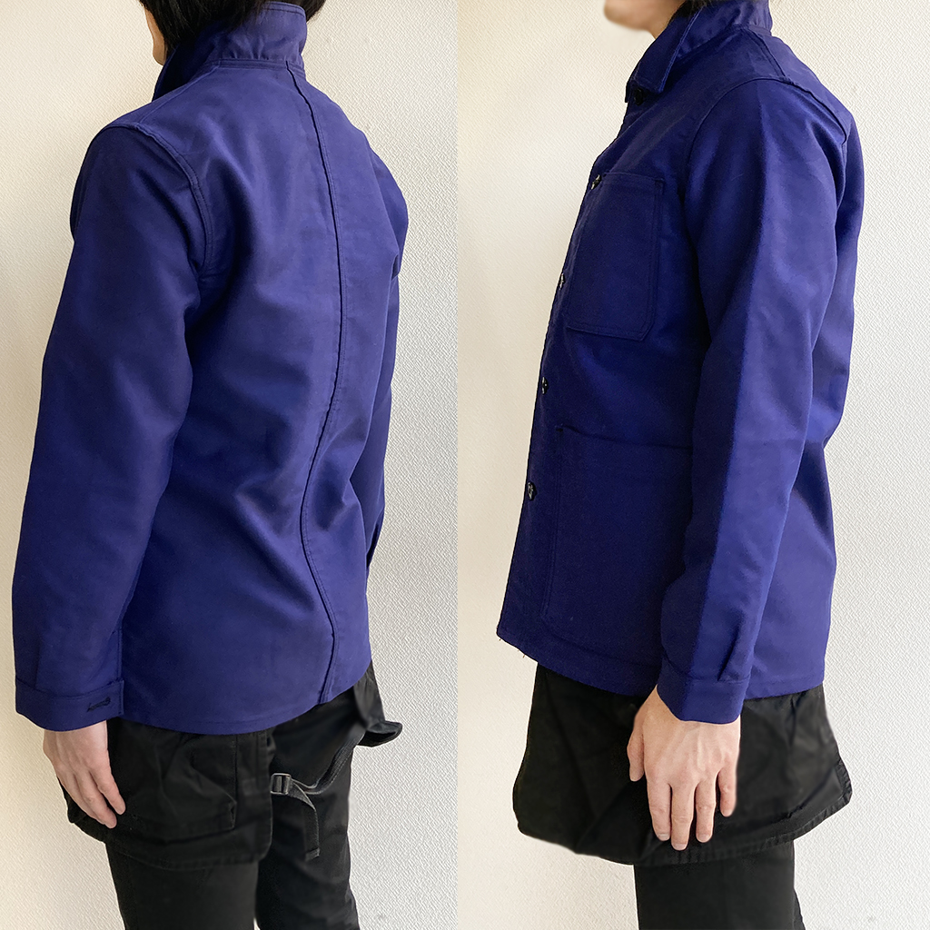 1950年代フランス モールスキンカバーオール　1950's French Moleskin Work Coverall Dark Blue -  マメチコ Fashion and Vintage 通販