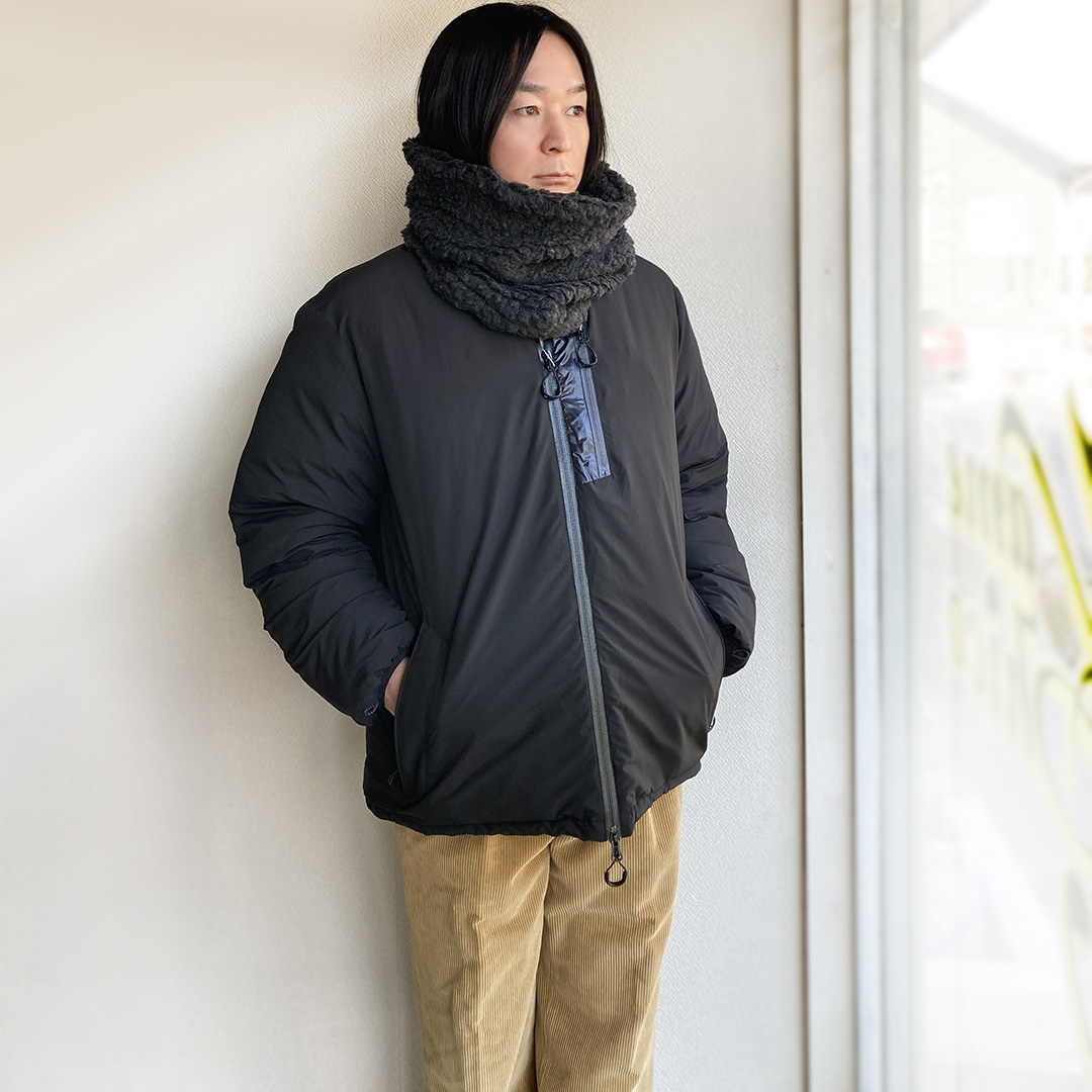PUFF CREW DOWN BLACK／COMFY OUTDOOR GARMENT - マメチコ Fashion and
