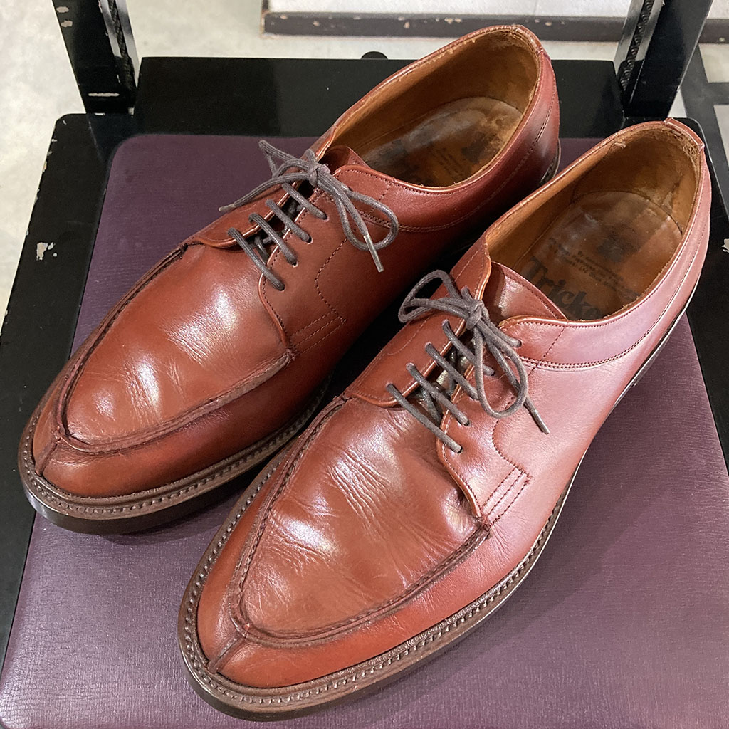 Tricker's トリッカーズ レザーシューズ ライトブラウン（約26.5