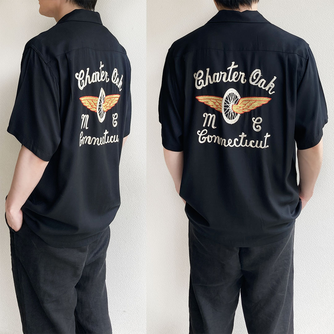 ボウリングシャツ黒 ／東洋エンタープライズ - マメチコ Fashion