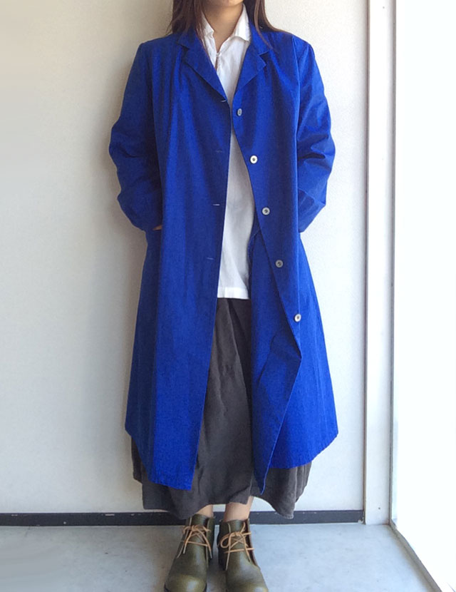 フランスのワークコート 1960-1970's French Work Coat Blue